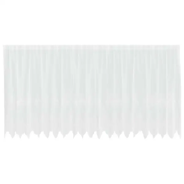 Valge lillemustriga pitskardin, 180 x 500 cm, polüester – 2