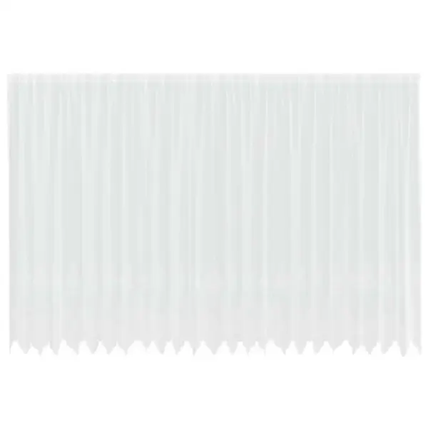 Valge lillemustriga pitskardin 4 paigaldusviisiga, 200 x 600 cm, polüester – 2