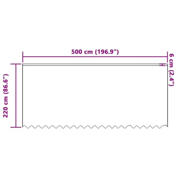 Valge lillemustriga pitskardin, polüester, 220 x 500 cm – 8