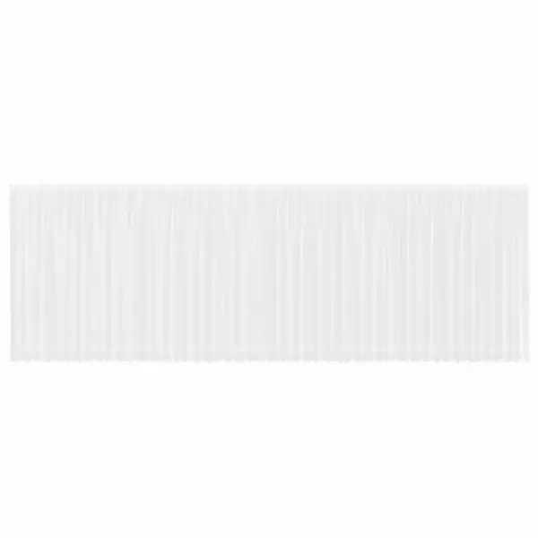 Valge lillemustriga pitskardin 4 kinnitusega, 240 x 1200 cm, polüester – 2