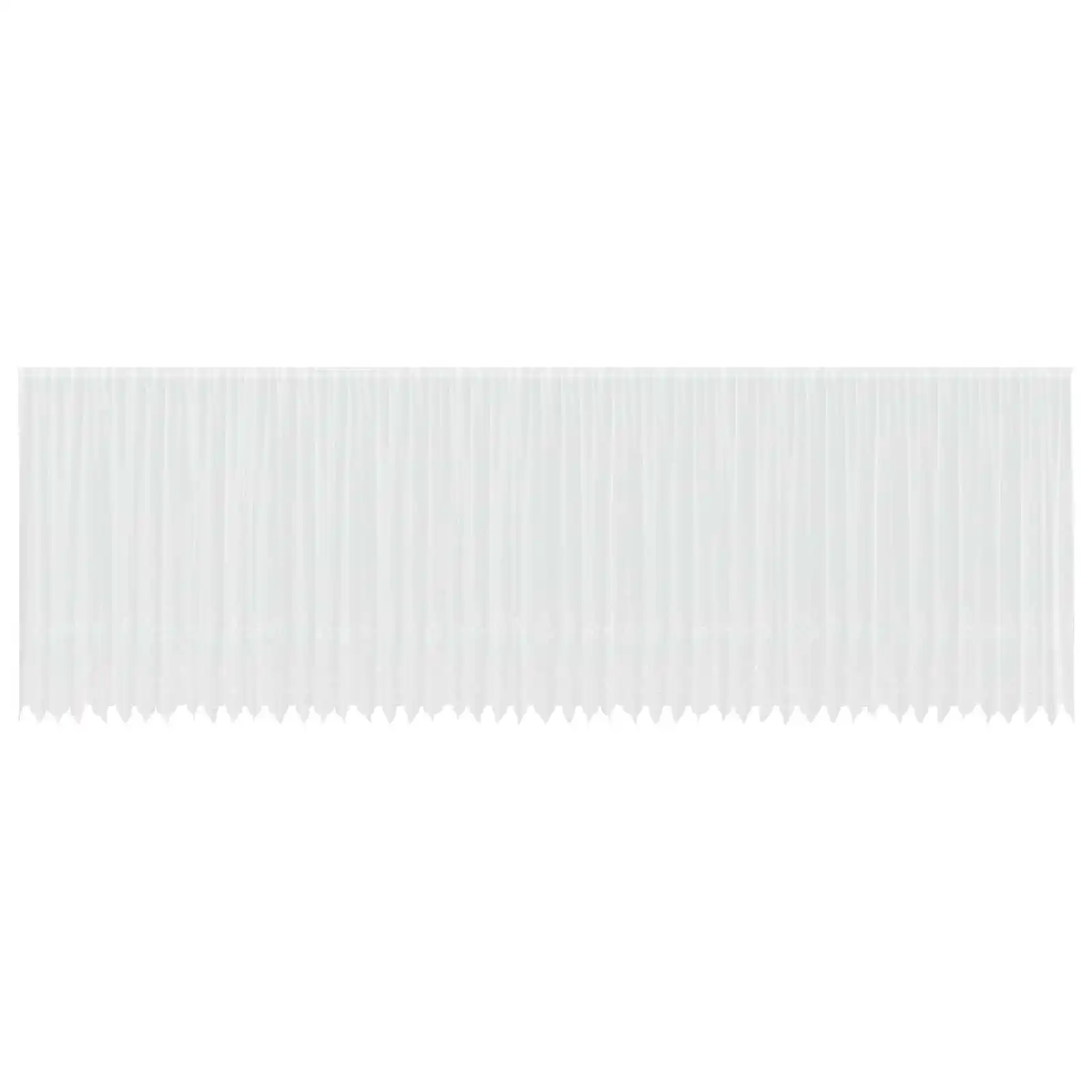 Valge lillemustriga pitskardin, polüester, 245 x 1200 cm
