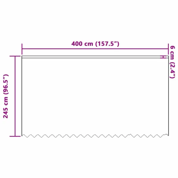 Valge lillemustriga pitskardin, polüester, 245 x 400 cm – 8