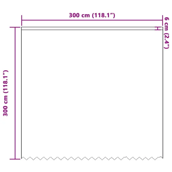 Valge lillemustriga pitskardin, polüester, 300 x 300 cm - 8