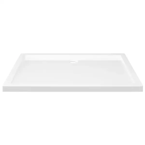 Madal lävega ristkülikukujuline dušialus, valge klaaskiuga tugevdatud ABS, 80 x 110 cm – 5