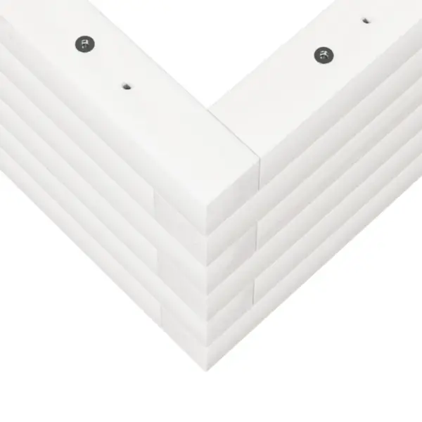 Valge männipuidust aia taimekast, 110 x 60 x 23 cm – 8