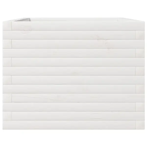 Aia taimekast valgest männipuidust, valge, 110 x 60 x 45,5 cm – 6