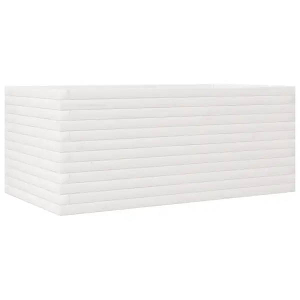 Aia taimekast valgest männipuidust, valge, 110 x 60 x 45,5 cm – 7