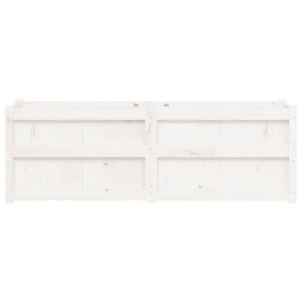Aia taimekast männipuidust, valge, 150 x 50 x 50 cm – 5