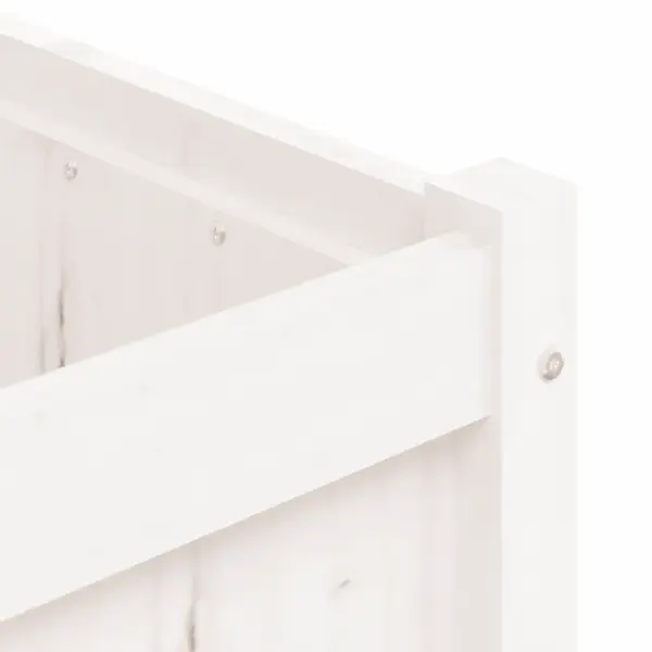 Aia taimekast männipuidust, valge, 150 x 50 x 50 cm – 9