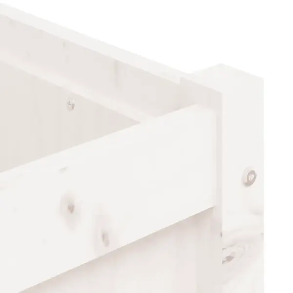 Aia taimekast valge männipuidust, 180 x 50 x 50 cm – 9