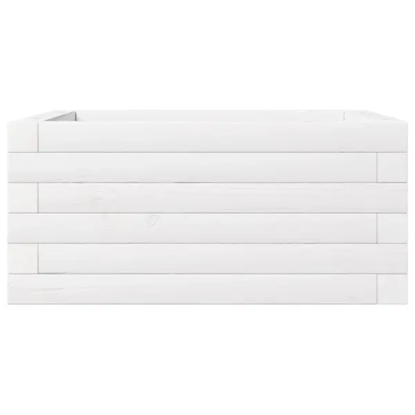 Aia taimekast männipuidust, valge, 50 x 50 x 23 cm – 5