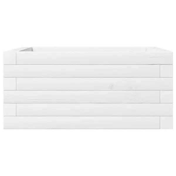 Aia taimekast männipuidust, valge, 50 x 50 x 23 cm – 6