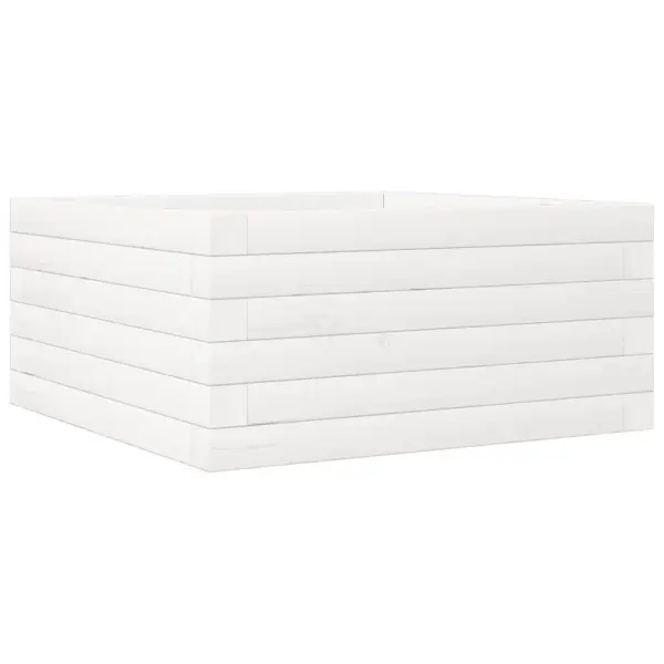 Aia taimekast männipuidust, valge, 50 x 50 x 23 cm – 7