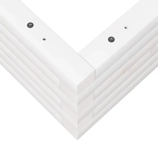 Aia taimekast männipuidust, valge, 50 x 50 x 23 cm – 8