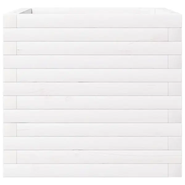 Aia taimekast valge männipuidust, 50 x 50 x 46 cm – 5