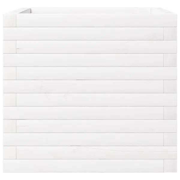 Aia taimekast valge männipuidust, 50 x 50 x 46 cm – 6