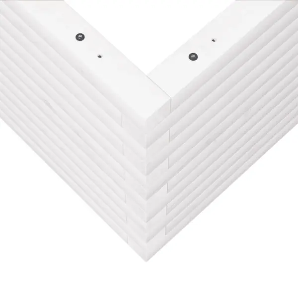 Aia taimekast valge männipuidust, 50 x 50 x 46 cm – 8