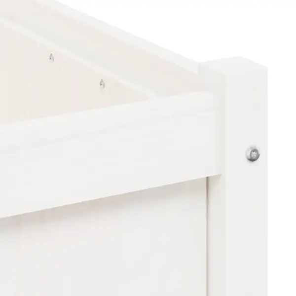 Aia taimekast männipuidust, valge, 50 x 50 x 50 cm – 9