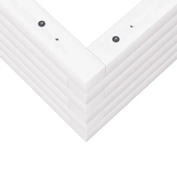 Aia taimekast männipuidust, valge, 60 x 60 x 23 cm – 8