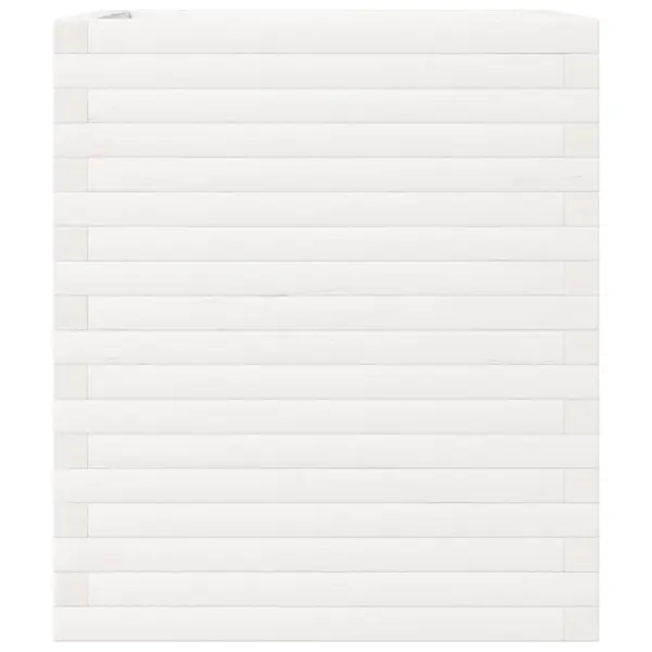 Valge männipuidust aia taimekast 60 x 60 x 68,5 cm – 6