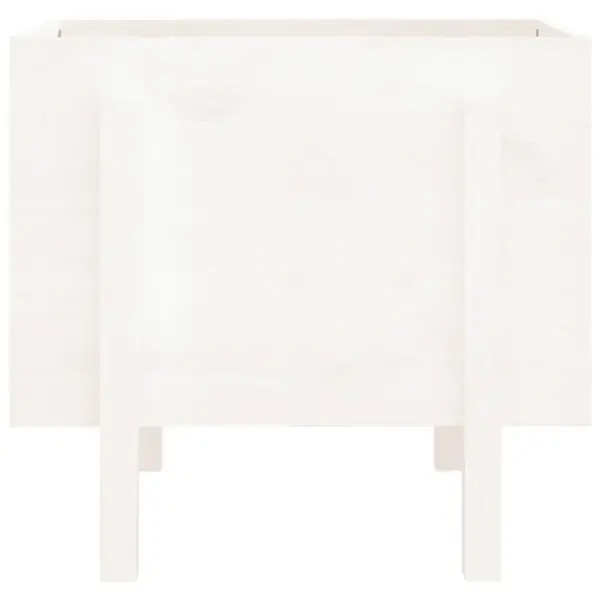 Valge aia taimekast männipuidust, 62 x 50 x 57 cm – 4