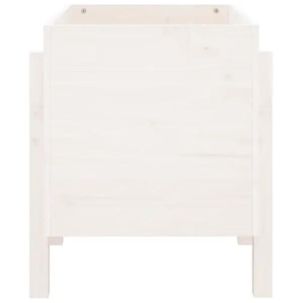 Valge aia taimekast männipuidust, 62 x 50 x 57 cm – 5