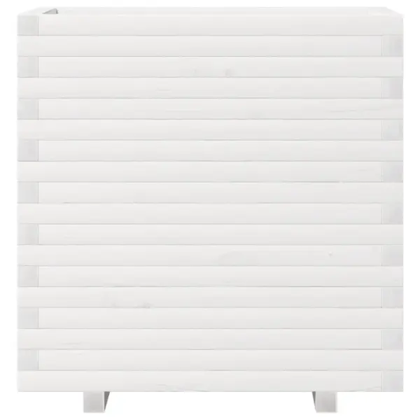 Valge männipuidust aia taimekast, 70 x 40 x 72 cm – 5