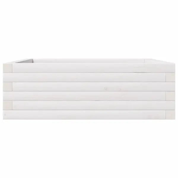 Aia taimekast männipuidust, valge, 70 x 70 x 23 cm – 5