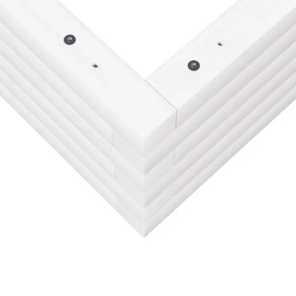 Aia taimekast männipuidust, valge, 70 x 70 x 23 cm – 8