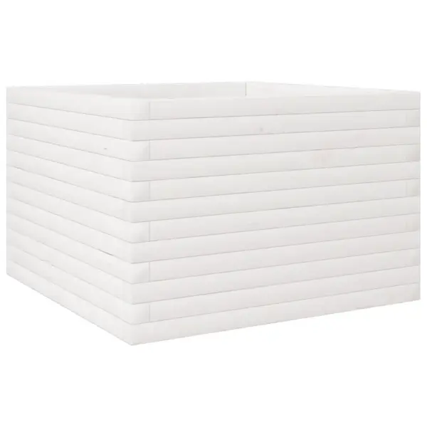 Männipuidust aia taimekast, valge, 70 x 70 x 45,5 cm – 7