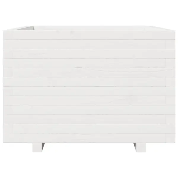 Aia taimekast, valge männipuidust, 70 x 70 x 49,5 cm – 5