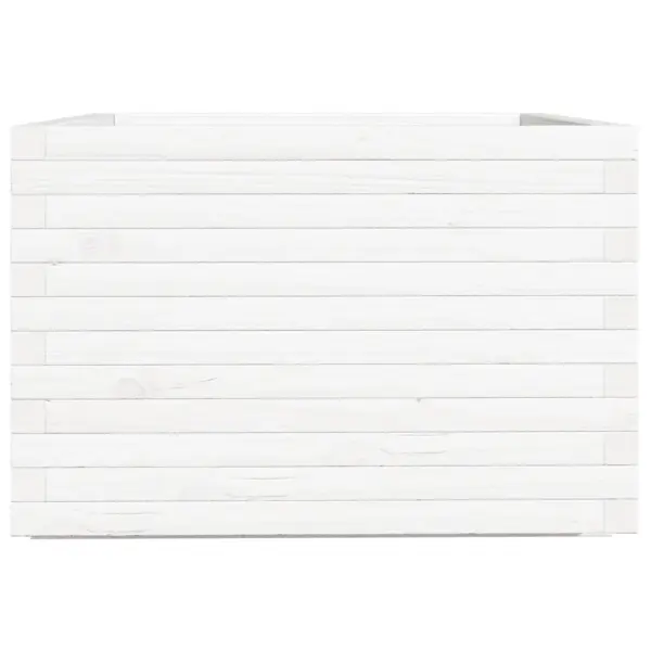 Aia taimekast, valge männipuidust, 70 x 70 x 49,5 cm – 6