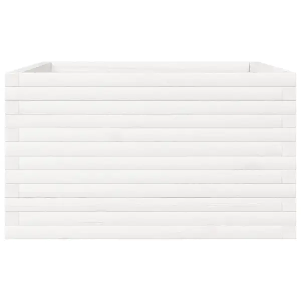 Valge männipuidust aia taimekast avatud põhjaga, 80 x 80 x 45,5 cm – 6