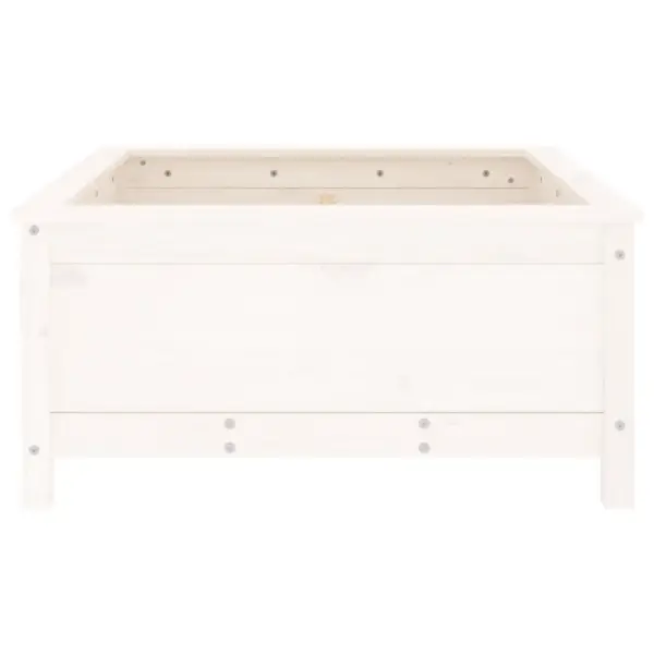 Aia taimekast, valge männipuidust, 82,5 x 82,5 x 39 cm – 5