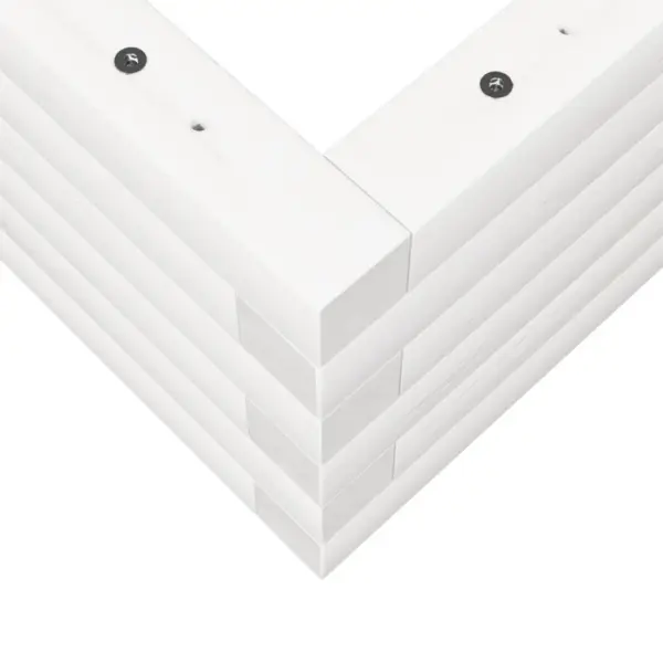 Valge aia taimekast männipuidust, 90 x 40 x 23 cm – 8