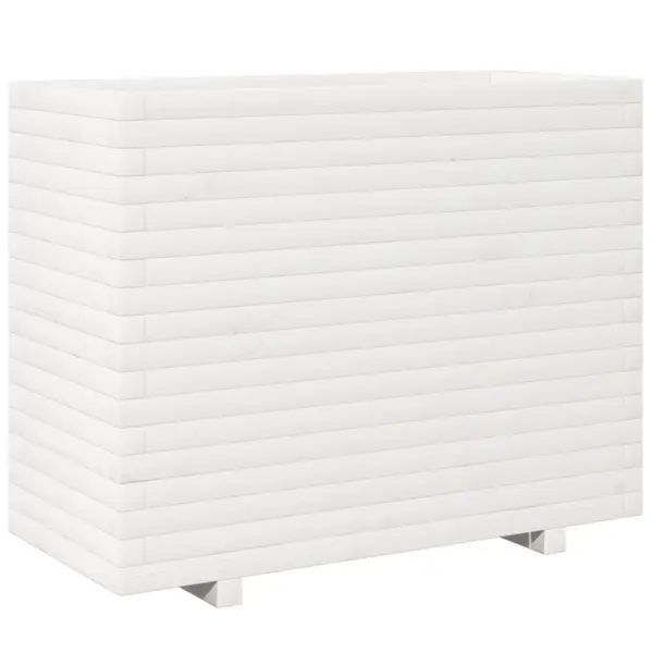 Aia taimekast männipuidust, valge, 90 x 40 x 72,5 cm - 7