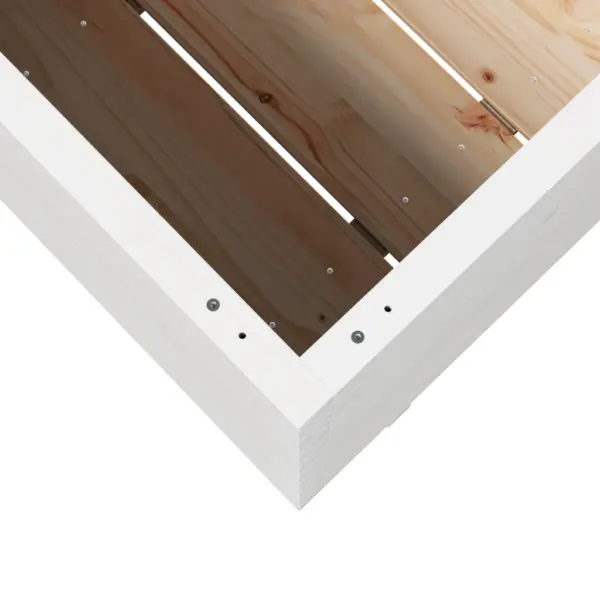 Aia taimekast männipuidust, valge, 90 x 40 x 72,5 cm - 8