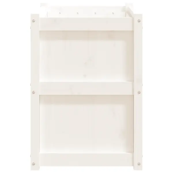 Männipuidust aia taimekast, valge, 90 x 50 x 70 cm – 6