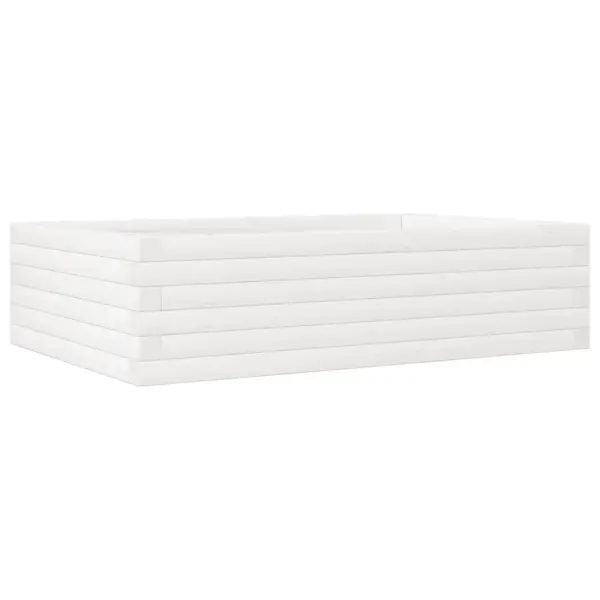 Männipuidust aia taimekast, valge, 90 x 60 x 23 cm – 2
