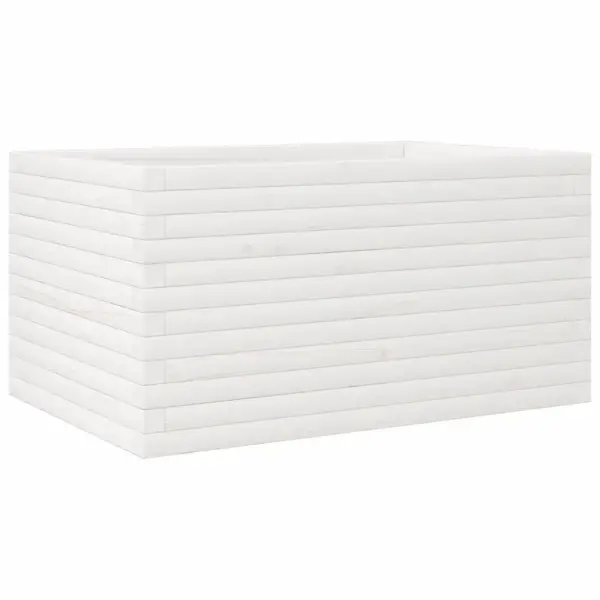 Aia taimekast männipuidust, valge, 90 x 60 x 45,5 cm - 2