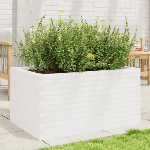 Aia taimekast männipuidust, valge, 90 x 60 x 45,5 cm - 3