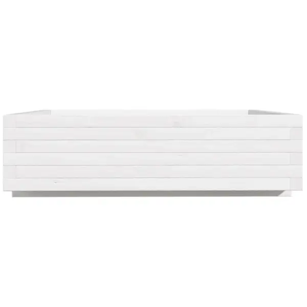 Aia taimekast valge männipuidust, 90 x 90 x 26,5 cm – 6
