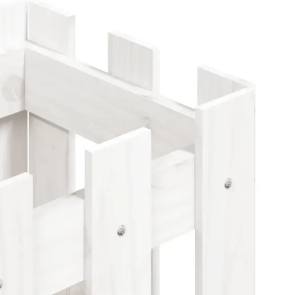 Valge männipuidust aiataimekast, 30 x 30 x 30 cm – 7