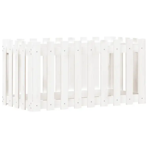 Valge männipuidust kõrgendatud taimelava, 100 x 50 x 50 cm – 2