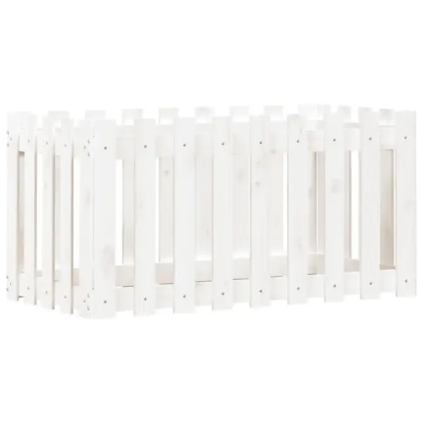 Valge männipuidust kõrgendatud taimelava, 100 x 50 x 50 cm – 4