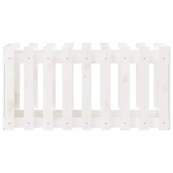 Valge männipuidust kõrgendatud taimelava, 100 x 50 x 50 cm – 5