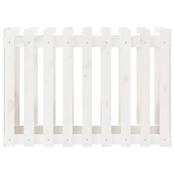 Aia disainiga kõrgendatud taimelava, valge männipuit, 100 x 50 x 70 cm – 5