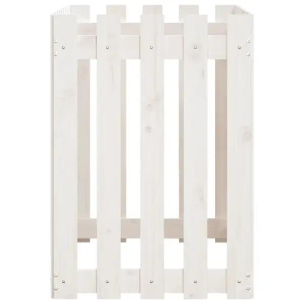 Aia disainiga kõrgendatud taimelava, valge männipuit, 100 x 50 x 70 cm – 6