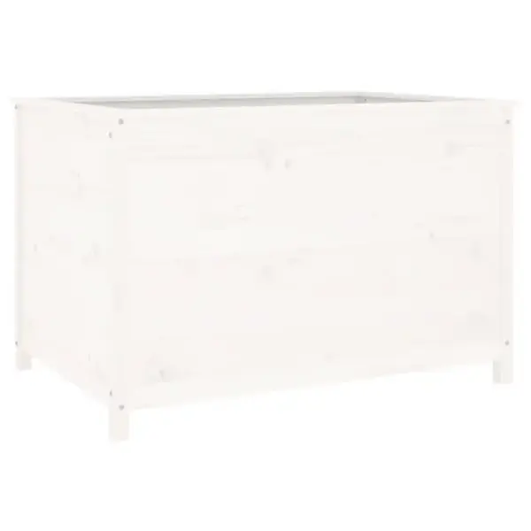 Valge männipuidust kõrgendatud taimelava, 119,5 x 82,5 x 78 cm – 2