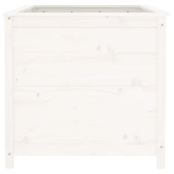 Valge männipuidust kõrgendatud taimelava, 119,5 x 82,5 x 78 cm – 4